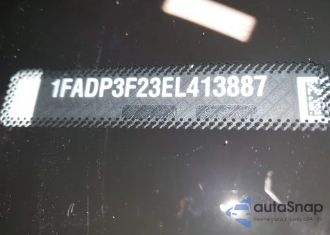 2014 Ford Focus Se from USA, damaged, VIN 1FADP3F23EL413887